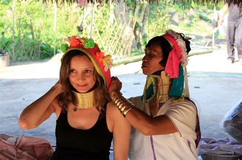 Visiting a Long Neck Tribe, Thailand .